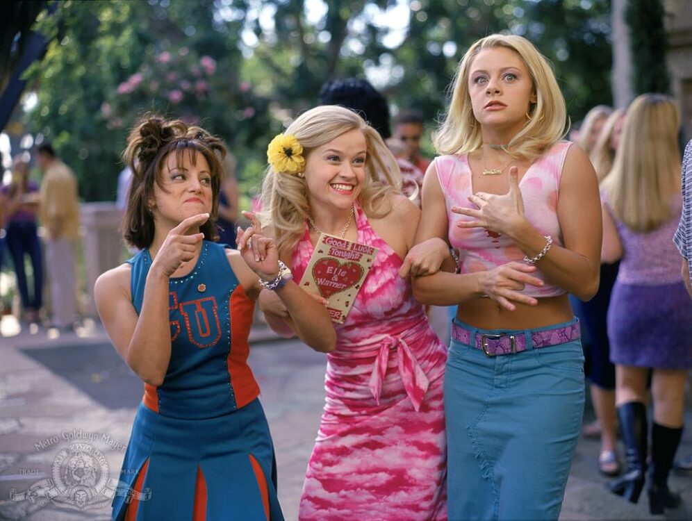 Reese Witherspoon, Jessica Cauffiel, and Alanna Ubach in Legally Blonde (2001)